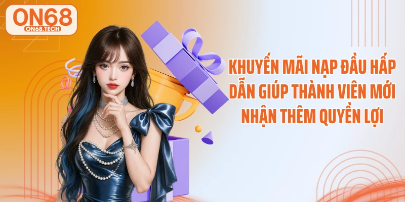 Khuyến mãi nạp đầu hấp dẫn giúp thành viên mới nhận thêm quyền lợi